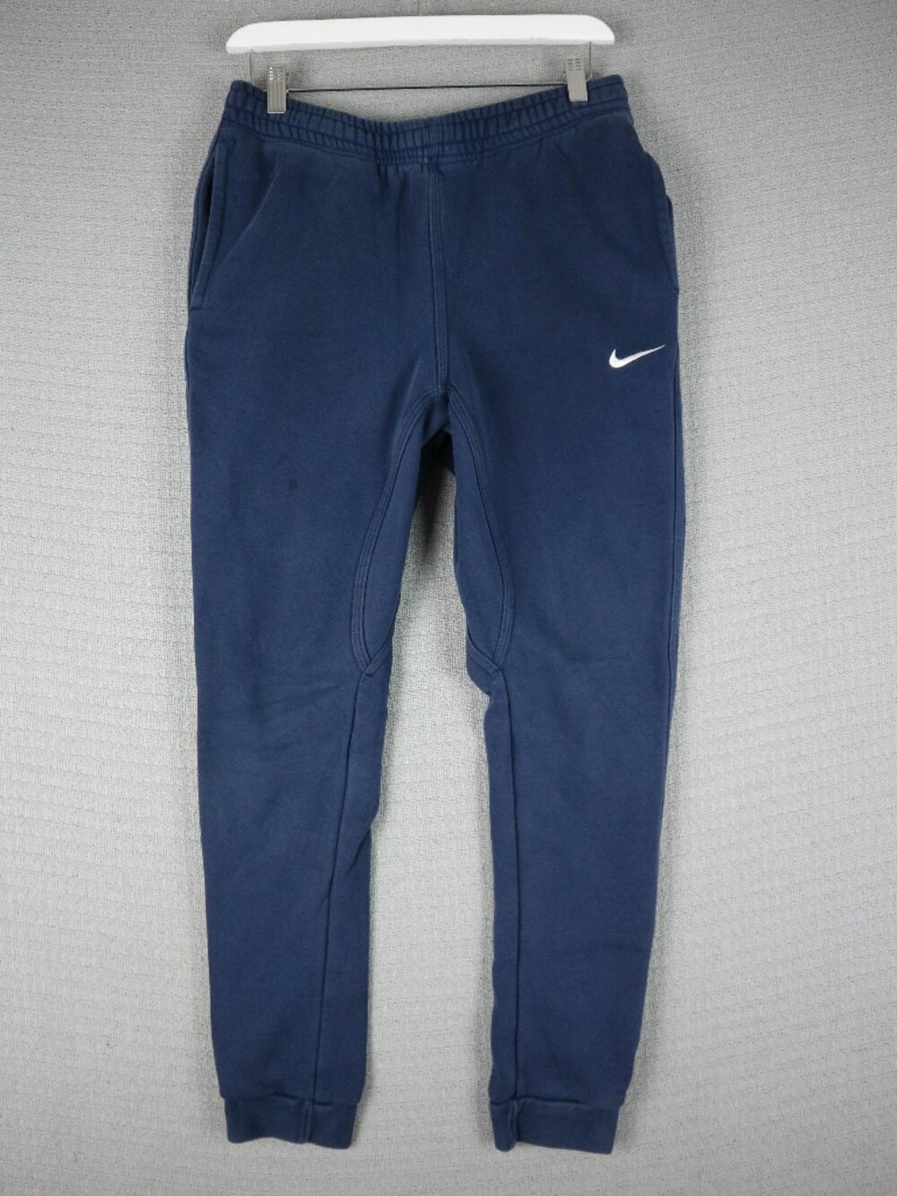Nike Blue Cotton Trackpants Jogger Pants Mens Small Navy